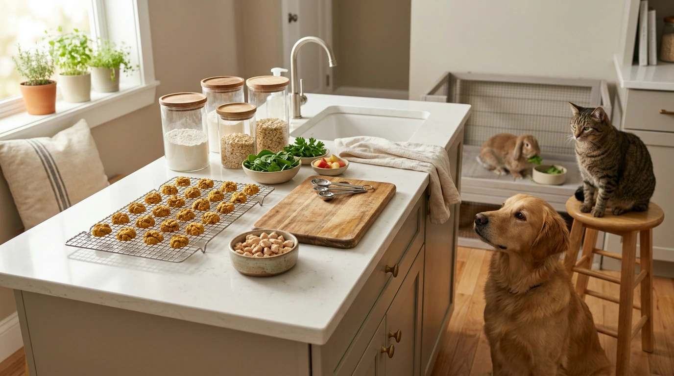 Homemade Pet Treats: Safe Snacks for Dogs, Cats & More